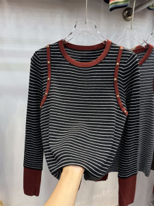 Áo Len Dệt Kim Cổ Tròn Cỡ Lớn Thời Trang Thu Đông Rộng Rãi Che Bụng Thon Gọn Áo Len Dệt Kim Dài Tay Thường Ngày