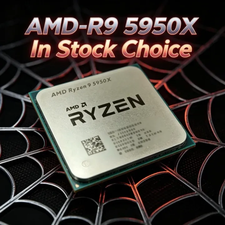 AMD | AMD Powerful Ryzen 9 5950X Unlocked Processor, 16C32T, Up to 4.9GHz, AM4 Socket, Bulk Version Without Cooler for Gaming
