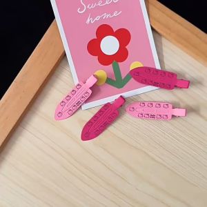 Pineapple กิ๊บเคลือบด้าน Traceless กิ๊บติดผมแมวการ์ตูนน่ารัก กิ๊บติดผม Dopamine