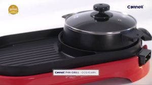 Cornell Table Top Grill & Hot Pot | CCG-EL68N (Steamboat grill Non Stick Pan Grill Pan Stimbot Panggang BBQ 火锅)