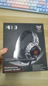 ONIKUMA  K19 Gaming Headset with Removable Cat Ears Noise Canceling Retractable Microphone