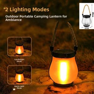 PATGEAR | Solar Flame Effect Waterproof Decorative Hanging Light