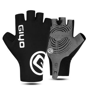 Breathable Road Bike Gloves Anti-Slip MTB Fingerless Gloves Multifunction Shock Short Gloves for Outdoor Camping Hiking