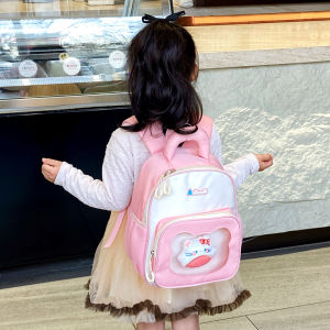 Cute Childrens Backpack for Kindergarten Girls Lightweight Cartoon School Bag Outdoor Travel Bag Young Kids Purse