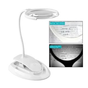 3X 8X Handheld Magnifier Illuminated Desktop Led Lamp Rechargeable Magnifier with Light for Crafts Hobbies