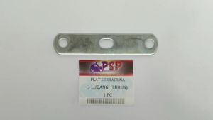 Plat Serbaguna 3 Lubang (Lurus) - Panjang 95 mm Tebal 2mm Bracket Braket Plate P elat Plat Universak