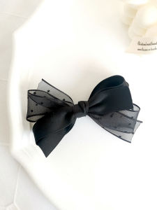 Kẹp Tóc Thắt Nút Bướm Màu Đen Đơn Giản Thanh Lịch Cho Phụ Nữ Kẹp Tóc Bên Hông Kẹp Tóc Sau Đầu Kẹp Tóc Thời Trang Kẹp Tóc Phong Cách Hàn Quốc