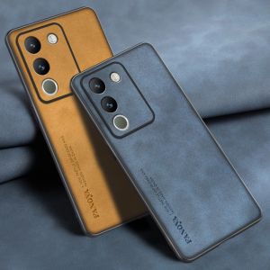 เคสโทรศัพท์ Vivo V29E หนัง PU สำหรับ Vivo Y200 5G V29 E ฝาหลังซิลิโคนด้าน ป้องกันแรงกระแทก ป้องกันเต็มรูปแบบ