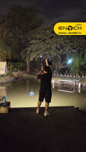 ENRICH สปอร์ตไลท์ โซล่าเซลล์ แอลอีดี พกพา รุ่น JUMBO SOLAR SPORTLIGHT มี 3 แสงใน 1 โคม รับประกัน 1 ปี