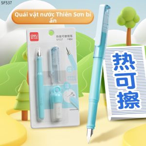 deli | Bút Máy Xóa Được Bằng Nhiệt cho Học Sinh Lõi Mực Thay Đổi Được