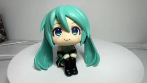 Bandai | 9.5CM Figure Hatsune Miku Anime Figure Q Version PVC Peripheral Collectible Models Decorative Decorations Kawaii Gift