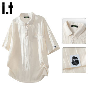FINGERCROXX | Cool Texture Summer Thin Ice Silk Polo Shirt