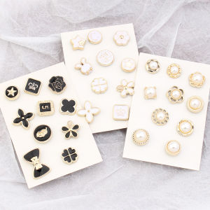 กระดุมตกแต่งป้องกันแสงสำหรับเสื้อเชิ้ตผู้หญิง ไม่ต้องเย็บ ไม่ต้องตะขัน กระดุมตกแต่งแบบมองไม่เห็น อุปกรณ์เสริม DIY สำหรับงานฝีมือ