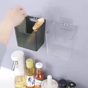 Hộp Đựng Thực Phẩm Trong Tủ Lạnh Hộp Bảo Quản Hành Tỏi Đồ Khô Tặng Kèm Miếng Dán