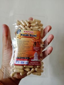 kapsul pasak bumi 100butir /kapsul tongkat ali murni 100% sejuta manfaat