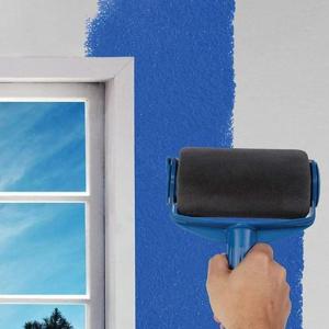 Paint Roller Brush - Handheld Paint Roller - Cleaning Paint Roller - Roller Tool For Painting Room Walls Ceilings Floors