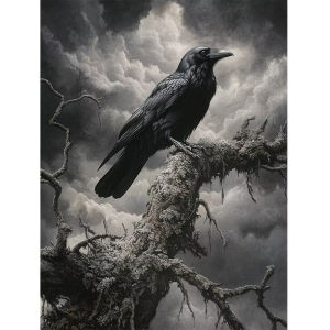 Crow Dark Sky 500/1000/1200/2000Pieces Jigsaw Puzzles Family Activity Games for Gameroom Bedroom Gifts Home Decor