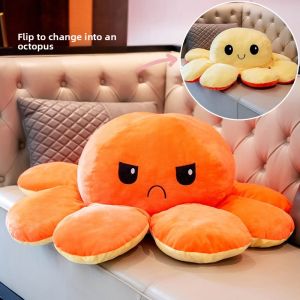 Childrens Lazy Sofa Cute Cartoon Octopus Single Sofa Fabric Material Boys Girls Reading Sofa Can Sit Can Lie Modern Simple Style