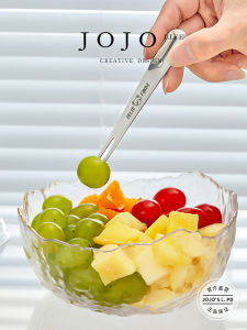 Jojos L. PD Astron Stainless Steel Dinnerware Set Fruit Fork Storage Bucket Two-Tined Western Dining Utensils Korean Style