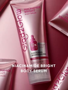 Best Seller RETINOL SMOOTH AND NIACINAMIDE BRIGHT BODY SERUM LOTION 180ml | Even Toning Brightening Skin | Reduces Fine Lines | Gently Refines to Reveal Skin Natural Glow Firmer and Smoother | Glow Boosting Smoothing Skin | Lightweight Texture Non Greasy.