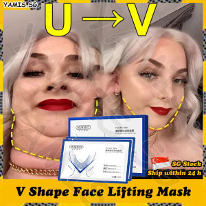 👒𝒔𝒈 𝒔𝒕𝒐𝒄𝒌👒 5 pcs/box V shape face lifting mask / Double chin slimming mask / V shape mask / V line mask / Face slimming mask