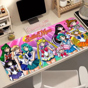 Bandai | kawaii Mouse pads Office Computer Desk Mat S-Sailor Moons Large Gamer Keyboard Pad Foldable Portable Anti Skid Gaming MousePads