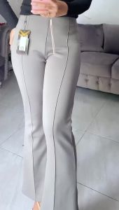 Celana Wanita Cutbray Highwaist Terbaru 2024 Bahan Scuba Premium - Celana Cutbray Wanita Resleting Depan Celana Kantor Kekinian Bahan Tebal Pinggang Elastis Jumbo Remaja Dewasa - Fashion Bawahan Wanita Murah Bisa Bayar Di Tempat COD