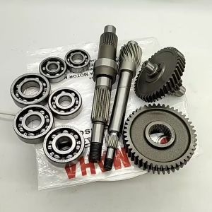 Paket Gigi & Bearing Rasio Set 44D YAMAHA XEON KARBU Gir gear box Gearbox Klahar Laher Lahar Set