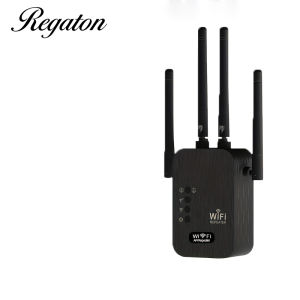 Ultra-Fast 1200M WiFi Extender With 4 High-Gain Antennas App Connection Strong Signal Penetration Supports Up To 35 Devices
