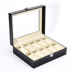 Hộp Đựng Đồng Hồ Bằng Da PU Có Thể Khóa Được Với Ngăn Đựng Nhẫn Dành Cho Nam Nữ Hộp Đựng Đồng Hồ Newt Giải Pháp Lưu Trữ Đồ Trang Sức