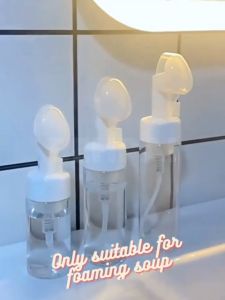 100ml/150ml/200ml Cleansing Mousse Foaming Bottle Silicone Foam Brush Mousse Foamer Bubble Bottle Foam Bottle Pump Press