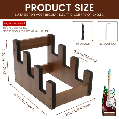 Guitar Stand Plywood Bass Stand Non-slip Guitar Storage Holders Electric Guitar Display Stand Musical Instrument Accessories