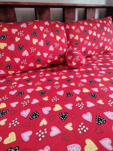 SUPER QUALITY FULLY GARTERIZED BEDSHEET WITH 2 PILLOW CASE