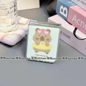 Cartoon Bear Dog Phone Case for Foldable Screen ZFlip6 Purax Collectible New Xiaomi Mixflip Cute Pocket2 Hard N3flip Honor Magicvflip Protective Cover