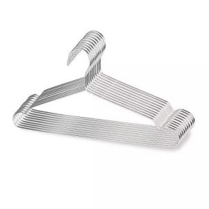 Hanger Kawat Stainless / Gantungan Baju 10 Pcs