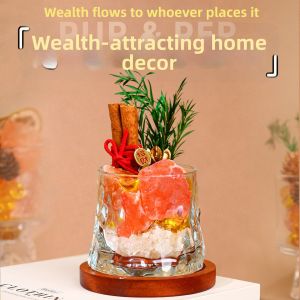 PINZHIJUSHI | Natural Cinnamon Coarse Salt Wealth-Attracting Decorative Ornament