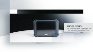 ANCEL V6 HD Diesel Heavy Duty Truck Diagnostic Scanner 12V 24V Obd2 Scanner Full System Diagnostic Tool Support Isuzu/Fuso/Hino/Howo Truck for ECU Coding / Idle adjustment DPF Regen for Cummins/Caterpillar/Paccar/Detroit