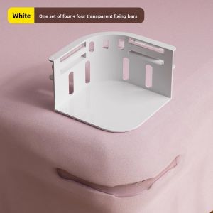 Invisible Bed Sheet Holder Corner Clip Non-Slip Bed Cover Clamp Plastic Bedroom Storage Organizer Tool Four Corner No-Move Device