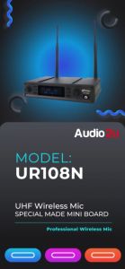 Ezitech UR108N UHF WIreless Microphone WIth Handheld & Heaset Two Choice With Single Receiver