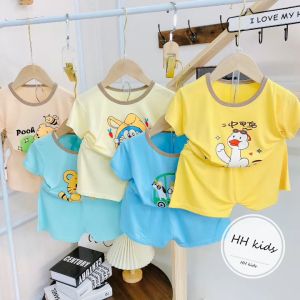 Bộ thun lạnh mát mẻ cho bé trai bé gái 3-15kg