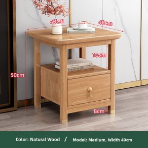 Solid Wood Wenge Modern Minimalist Bedroom Nightstand Storage Cabinet Chinese Style Ultra-Narrow Miniature Whole-Assembly