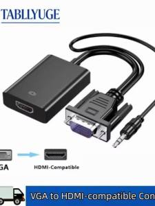 Bộ Chuyển Đổi VGA Sang HDMI 1080P Cáp Video Nam-Nữ Hai Chiều Cho Máy Tính Laptop Sang HDTV Máy Chiếu Màn Hình HDMI-Tương Thích