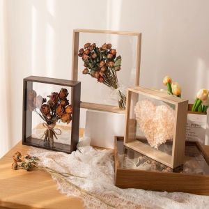 3D vỏ rỗng Khung Hoa khô lưu trữ khung-hai Mặt hiển thị rõ ràng cho DIY bảo quản/hoa khô S hoa hồng vĩnh cửu lưu niệm với thiết kế nghệ thuật thủ công sáng tạo bàn trang trí nội thất & treo tường bộ nhớ Tổ Chức (lớp nổi giới thiệu)