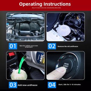 MONLEYTA | Long-Lasting Car Antifreeze Coolant Red Green Color Automobile Radiator Fluid Ethylene Glycol Based For All Seasons Use