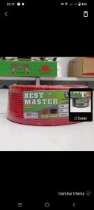 KABEL LISTRIK/ KABEL TEMABAGA BEST MASTER NYA 2.5MM2 50 YARD biasanya dipakai untk keperluan istalasi listrik perumahan kualitas bagus tidak mudah terkelupas menjadi pilihan yng cocok untk anda