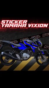 Variasi Sticker Motor Yamaha New Vixion Lightning Semifull NVL 43
