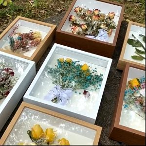 3D Wooden Photo Frame Wooden Shadow Box Frame Photo Floating Frame DIY Picture Frame Dried Flower Plants Decoration Box