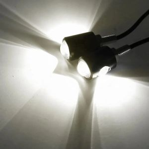 KEVANLY | 1Pair Motorcycle LED Mini Eagle Eye Light Super Bright COB License Plate Signal Light DRL Driving Light Rear Taillights