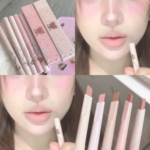 Chì Tô Môi Chống Thấm Nước Màu Trơn Lâu Trôi Không Phai Màu Kem Phủ Môi Màu Nude Flortte Hua Loliya Chì Tô Môi