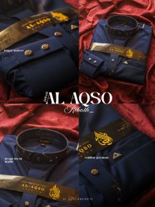 jubah al aqso katun premium lengan mandset / gamis pria katun/ gamis katun/ jubah katun / gamis viral